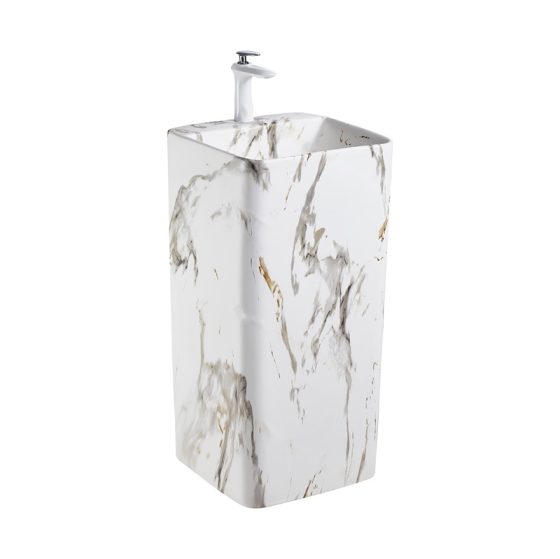 LT-309-DP-CT-133 white pedestal-basins