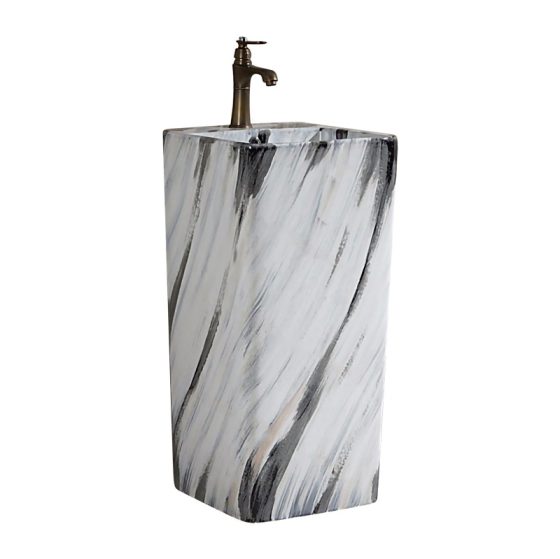 LT-309-DP-CT-185 patterned pedestal-basins