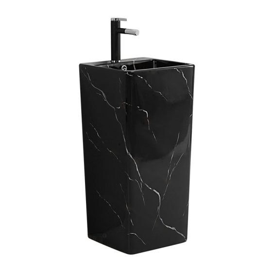 LT-309-DP-CT-96 black pedestal-basins