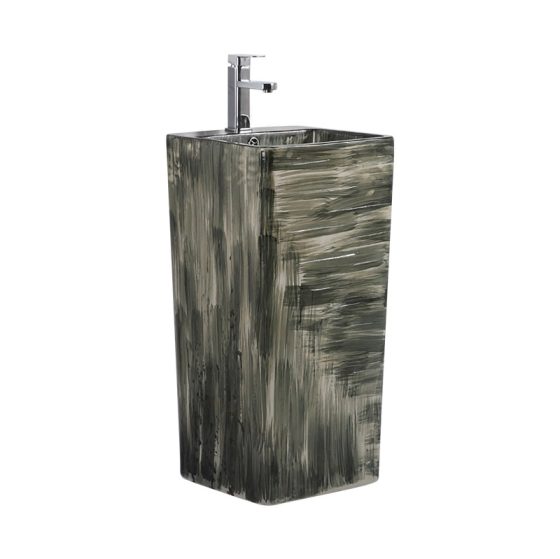 LT-309-DP-CT190 black pedestal-basins