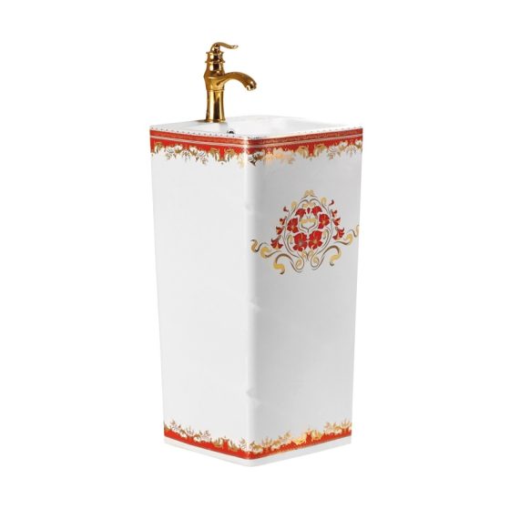 LT-309-ED-CT3 patterned pedestal-basins
