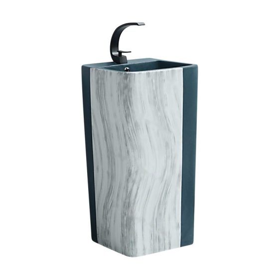 LT-309-FG-BGW colored pedestal-basins