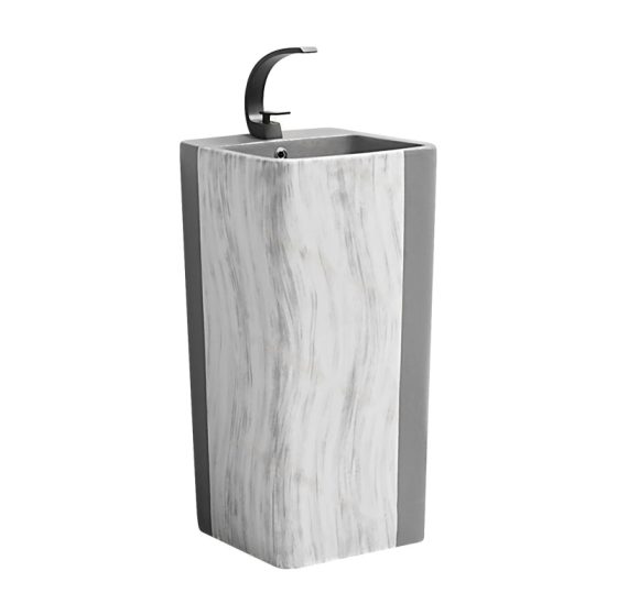 LT-309-FG-LGW grey pedestal-basins