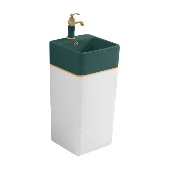 LT-309-FG-TBGBW colored pedestal-basins
