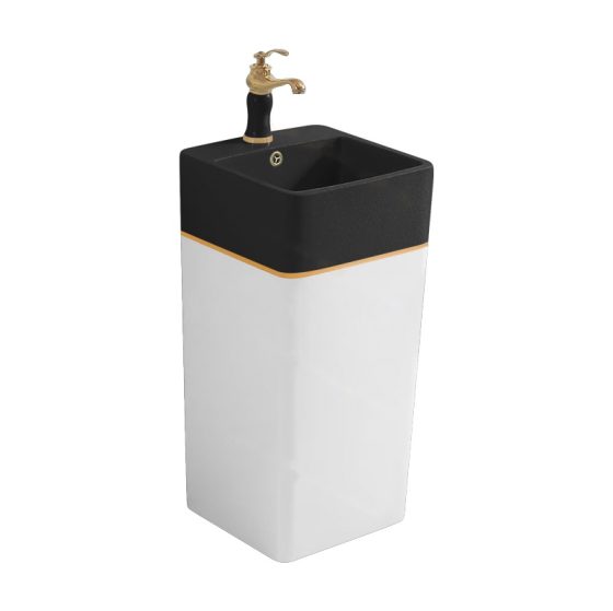 LT-309-FG-TBLBW white pedestal-basins