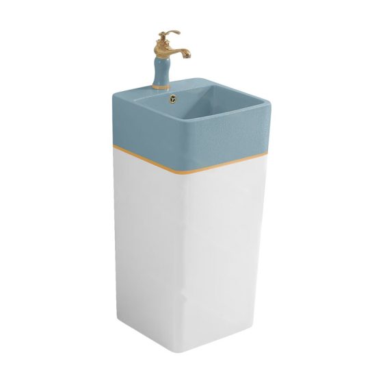 LT-309-FG-TCYBW patterned pedestal-basins