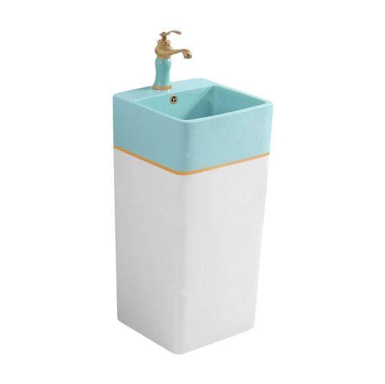 LT-309-FG-TTCBW colored pedestal-basins