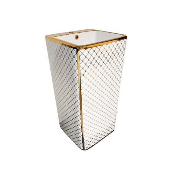LT-309-GID-CT-3 patterned pedestal-basins