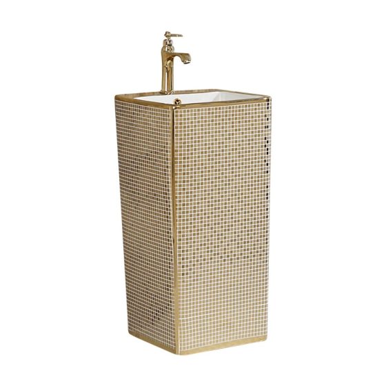 LT-309-GID-GW1 gold pedestal-basins
