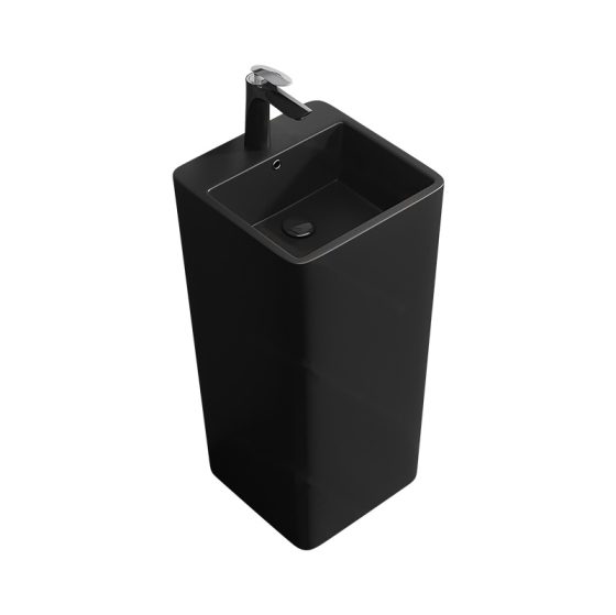 LT-309-M-BL black pedestal-basins