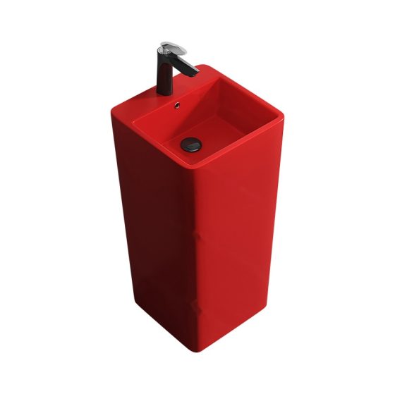 LT-309-M-R colored pedestal-basins