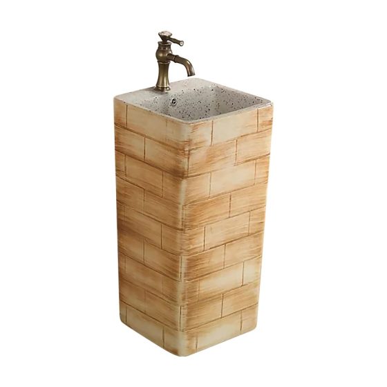 LT-309-RS-CT-32 gold pedestal-basins