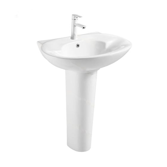 LT-310P white pedestal-basins