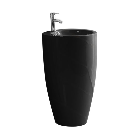 LT-311-CG-BL black pedestal-basins