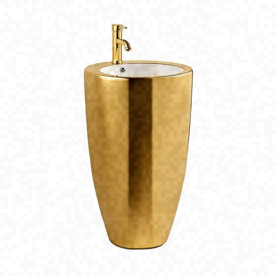 LT-311-GI-GW gold pedestal-basins