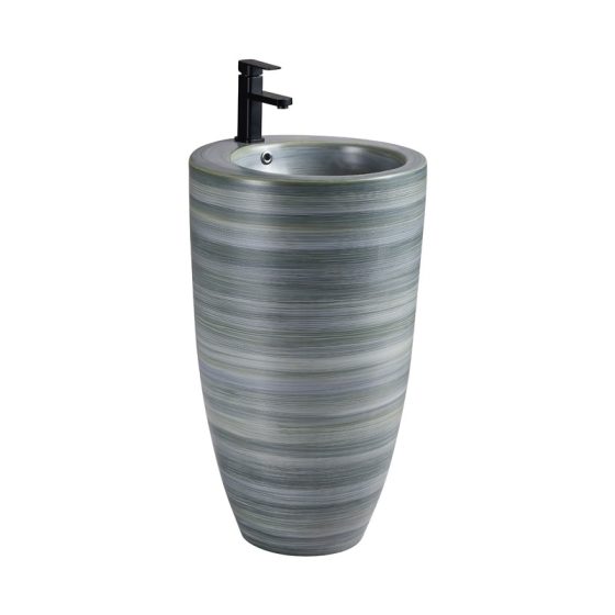 LT-311-RS-CT-34 patterned pedestal-basins