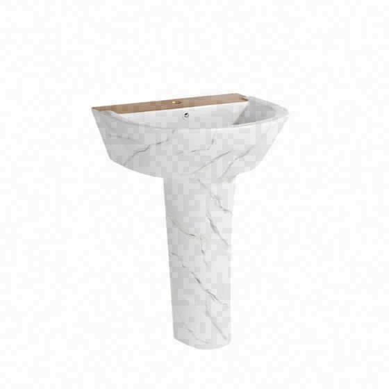 LT-312P-DP-WG white pedestal-basins