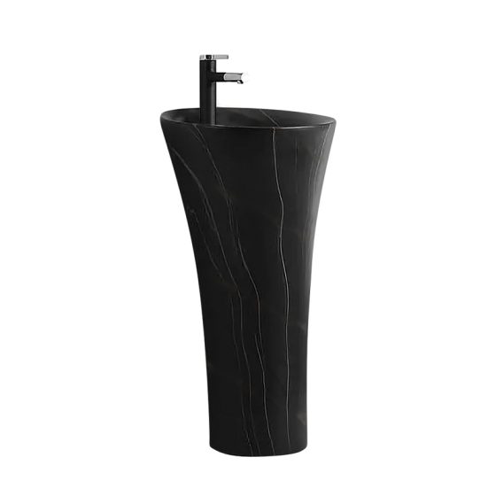 LT-313-DP-M-BL1 black pedestal-basins