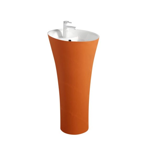 LT-313-M-OW colored pedestal-basins