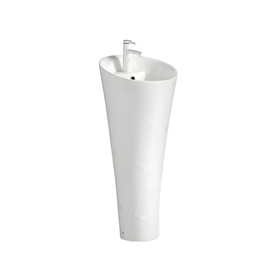 LT-313 white pedestal-basins