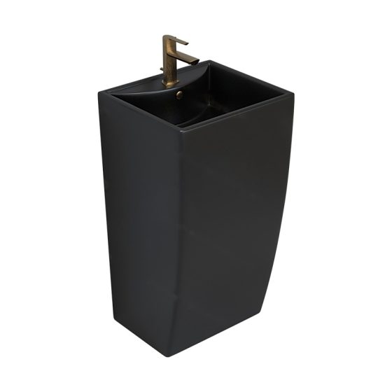 LT-314-M-BL black pedestal-basins