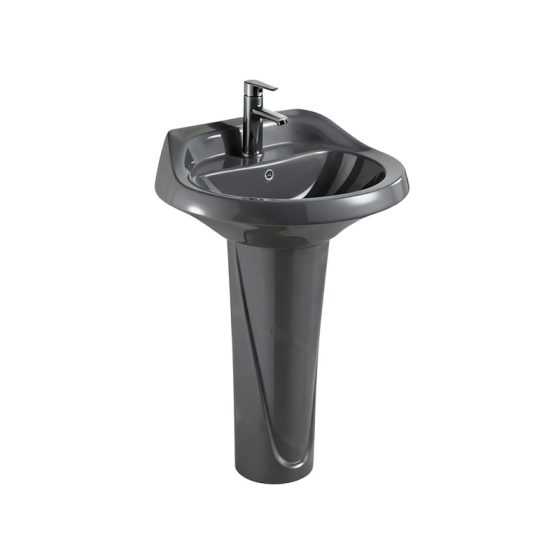 LT-314P-CG-DG black pedestal-basins