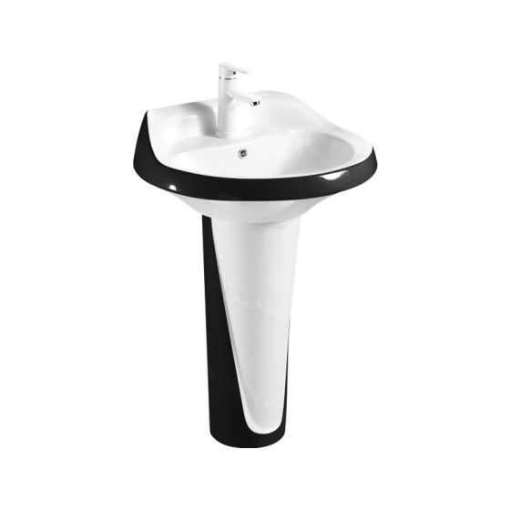 LT-314P-CG-WBL white pedestal-basins