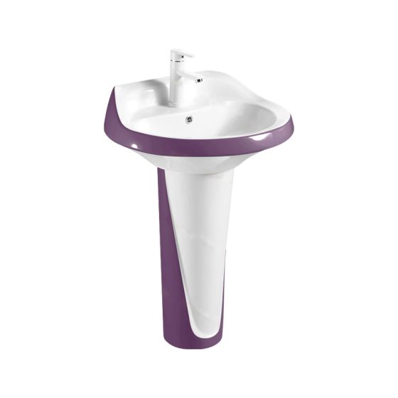 LT-314P-CG-WP colored pedestal-basins