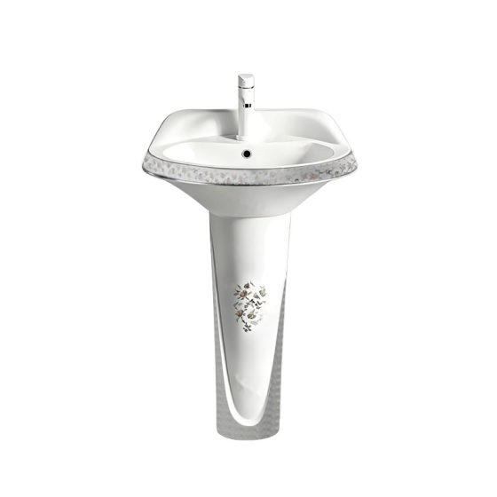 LT-314P-D-1 white pedestal-basins