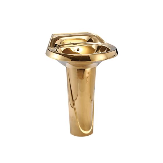 LT-314P-GI-PG gold pedestal-basins