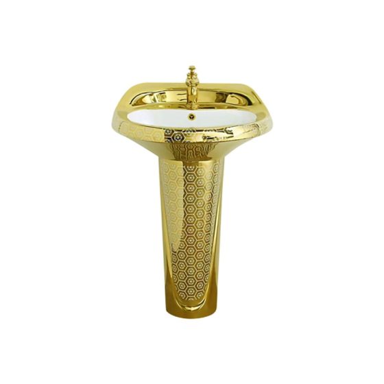 LT-314P-GID-G1 gold pedestal-basins