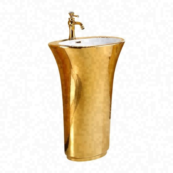 LT-315-GI-GW gold pedestal-basins