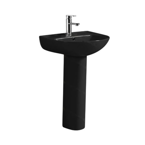 LT-315P-CG-BL black pedestal-basins