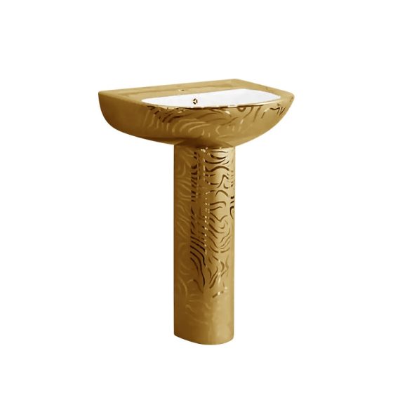 LT-315P-GID-G4 gold pedestal-basins