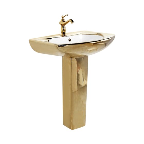 LT-316P-GI-PG gold pedestal-basins