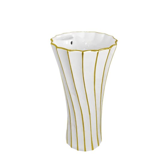 LT-317-CG-GL gold pedestal-basins