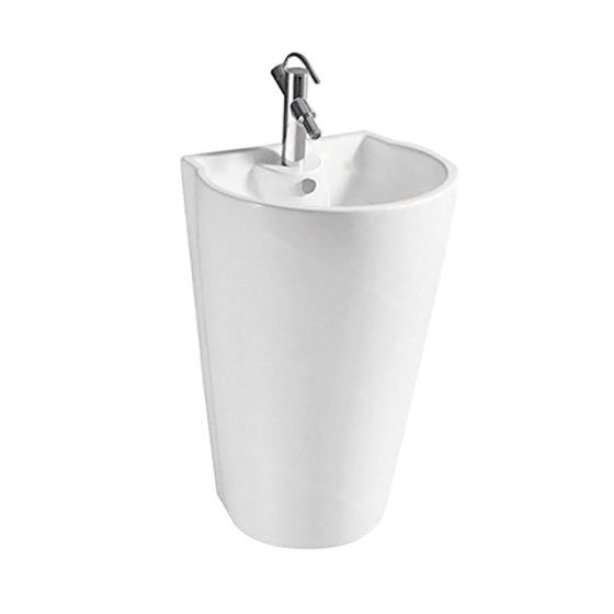 LT-319 white pedestal-basins