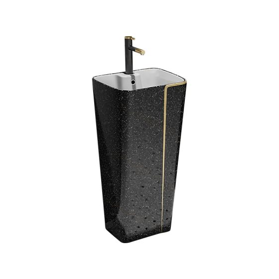 LT-320-CDG-BLGL black pedestal-basins