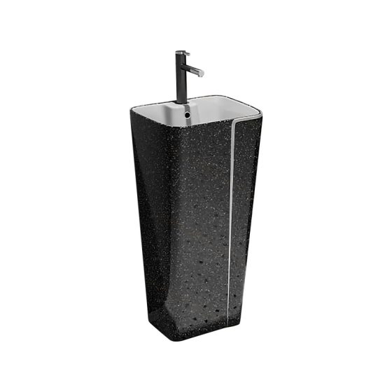 LT-320-CDG-BLSL black pedestal-basins