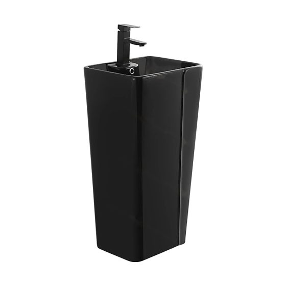LT-320-CG-BL black pedestal-basins