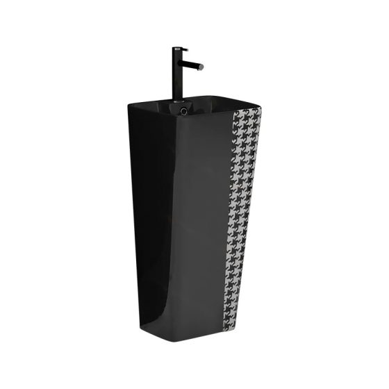LT-320-CG-BL1 black pedestal-basins