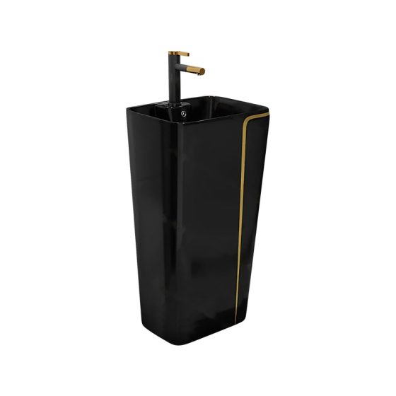 LT-320-CG-BLGL black pedestal-basins