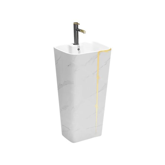 LT-320-DP-WGL white pedestal-basins
