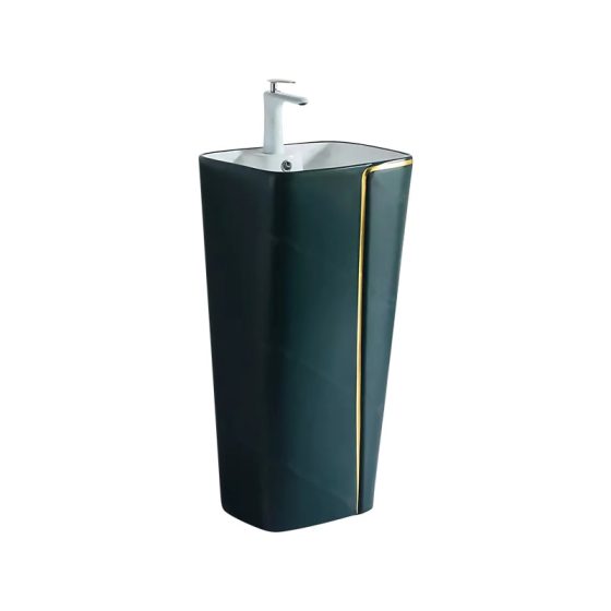 LT-320-M-BGGL colored pedestal-basins