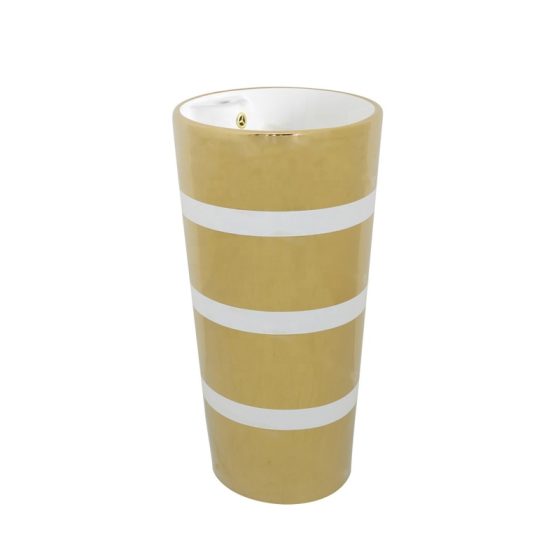 LT-321-CG-YW gold pedestal-basins