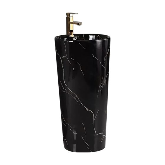 LT-321-DP-CT-96 black pedestal-basins