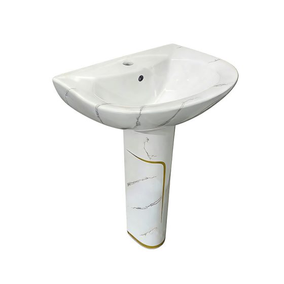 LT-321-DP-WGL white pedestal-basins