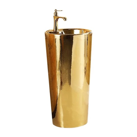 LT-321-GI-PG gold pedestal-basins