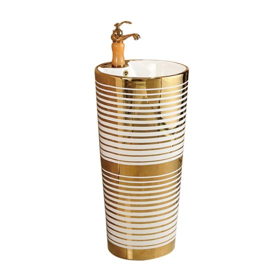 LT-321-GID-CT-4 gold pedestal-basins