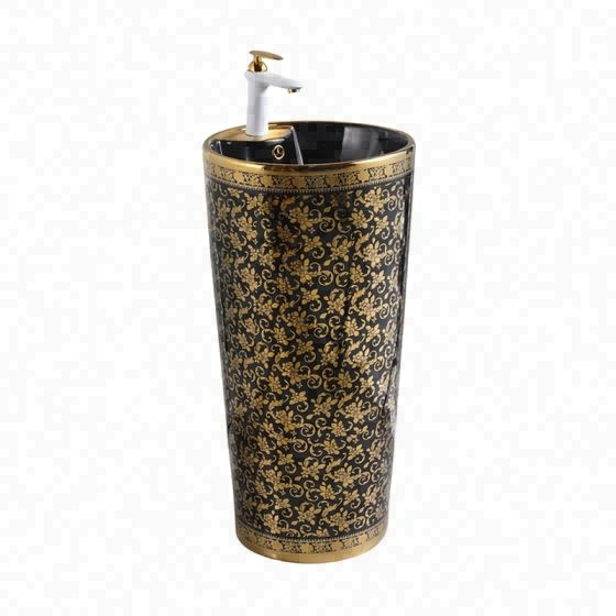 LT-321-GID-G11 black pedestal-basins